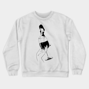 Glass of wine Crewneck Sweatshirt